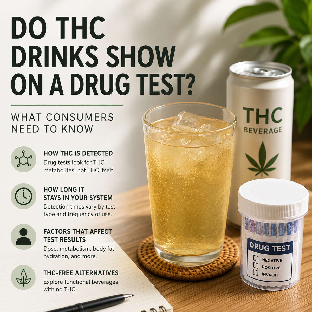 Do THC Drinks Show on a Drug Test? What Consumers Need to Know