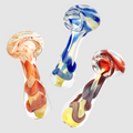 Fumed Jumbo Swirl Spoon Pipe